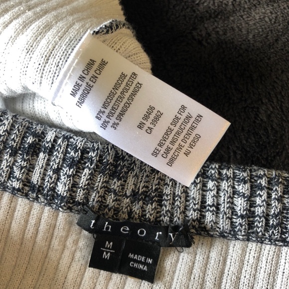 Theory ribbed two-piece - top and midi skirt - Picture 4 of 4